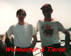 Webmaster and Tieron on the boat